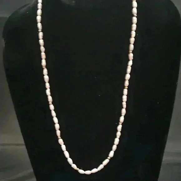 7 mm freshwater pearls 14 karat gold clasp and beads - Picture 1 of 2